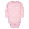 Gerber Baby Girls' Long Sleeve Onesies Bodysuits - 6-Pack - 3 of 4