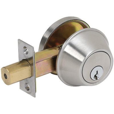 Tell Satin Nickel Steel Single Cylinder Deadbolt
