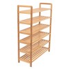 BirdRock Home Free Standing Bamboo Shoe Rack - 6-Tier - 3 of 4