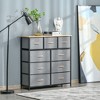 Sapphtopaz Dresser for Bedroom Foldable Fabric Dresser with Wooden Platform Closet Organizers and Storage for Living Room - 2 of 4