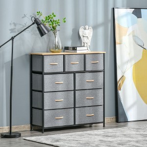 NicBex 5-Drawer Dresser with Fabric Drawers Closet Organizers and Storage with Steel Frame and Wooden Top for Bedroom, Living Room, Office - 1 of 4
