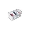 OU Fridge Organizer Bins with Drain Baskets & Vented Lids, Clear Stackable Refrigerator Storage Container, Produce Kitchen Storage Bin, BPA Free - 2 of 2