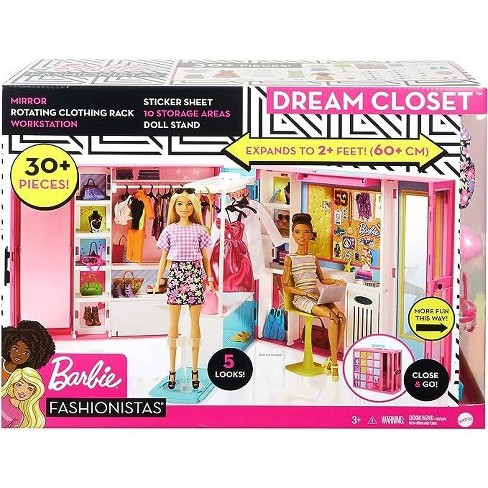 Barbie Doll And Fashion Set, Clothes With Closet Accessories (target  Exclusive) : Target