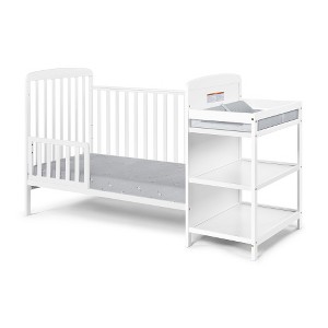 3-in-1 Convertible Crib and Changer Combo - 1 of 4