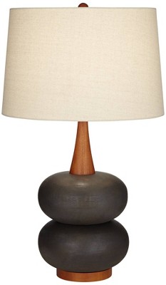 360 Lighting Sevilla 29" Tall Mid Century Modern End Table Lamp Green ...