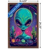 Trends International Shawna Stewart - Space Watcher Alien Framed Wall Poster Prints - 3 of 4