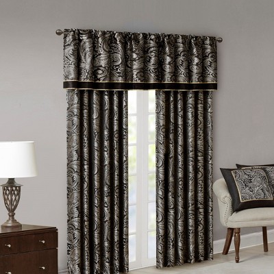 MAYEERTY Jacquard Curtain Panel Pair(2 Pcs Window Panels)