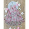 Blush Bloom Floral Chiffon Hi-Lo Dress Mia Belle Girls - 4 of 4