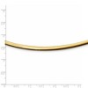 Black Bow Jewelry 4mm Sterling Silver & 14k Gold Plated Omega Chain Necklace, Adjustable - 2 of 4
