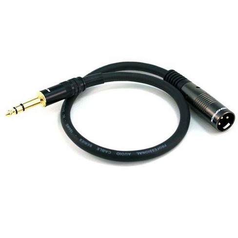 Livewire Essential Interconnect Cable RCA Male to XLR Male 5 ft. Black