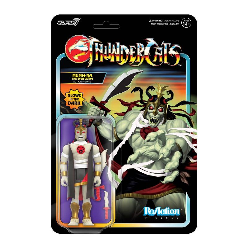 Super 7 ReAction ThunderCats Mumm-Ra The Ever Living Glow Collectible Action Figure, 5 of 7