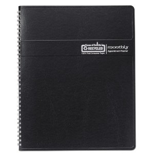 14-Month Recycled Ruled Monthly Planner, 8.75 x 6.78, Black Cover, 14-Month: Dec 2024 to Jan 2026 - 1 of 3