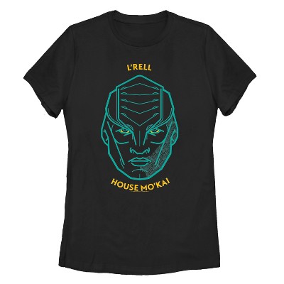 Women's Star Trek: Discovery Klingon L'Rell House Mo'Kai 2D Portrait T-Shirt