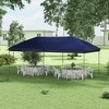 Aghana Digitals 10'x19' Easy-Up Steel Frame Pop Up Canopy: 3-Level Height Adjustable Outdoor Event - 2 of 4
