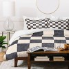 Deny Designs 2pc Twin/Twin XL Daniel Coulmann Checker 001 Graphite Duvet and Sham Set - 3 of 4