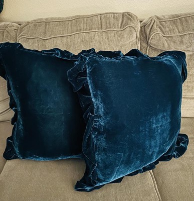 Peace Nest 2 Pack Feather Down Throw Pillow Insert, Blue, 18 X 18 : Target