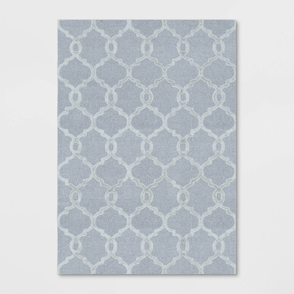 7'X10' Trellis Tufted Viscose Area Rug Gray - Opalhouse was $299.99 now $149.99 (50.0% off)