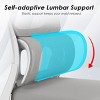 Lirago Ergonomic Office Chair with Lumbar Support & Breathable Mesh Seat Adjustable Height Swivel Computer Desk Chair Flip-Up Armrest Grey - 4 of 4