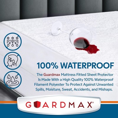 Guardmax Twin White Terry Cotton Waterproof Mattress Protector
