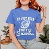 Simply Sage Market Women's I'm Just Here For The Snacks Disco Short Sleeve Garment Dyed Tee - 2 of 4