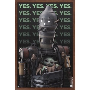 Trends International Star Wars: The Mandalorian Season 3 - Yes Framed Wall Poster Prints - 1 of 4