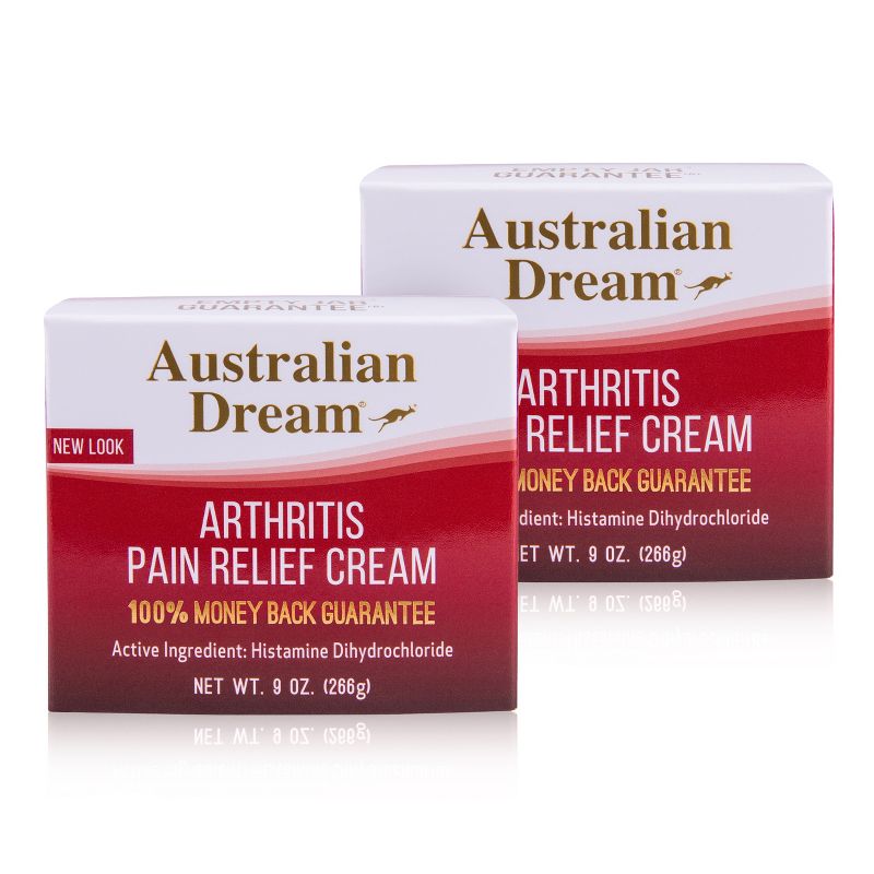 Australian Dream Arthritis Pain Relief Cream - For Muscle Aches or Back Pain - 9 Oz Jars (2 Pack), 1 of 4