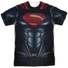 Men's Justice League Movie Superman Uniform (Front Back Print) Short Sleeve Costume T-Shirt - 2 of 4