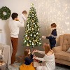 Coolmee Christmas Tree, Artificial Slim Pencil Tree with Metal Stand, Easy Assemble, Xmas Decor for Home Party Office Mall Holiday Decoration Green - 3 of 4