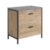 GDFStudio Harper Lateral File Cabinet with Drawers and Metal Frame - 2 of 4