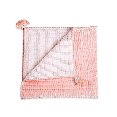 Crane Baby Quilted Baby Reversible Blanket - Parker Rose