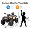 Garvee 12V 2-Seater Ride On ATV for Kids, Electric Car with Remote Control, 4x200W Motors, Bluetooth Music, LED Lights, Spring Suspension - 2 of 4