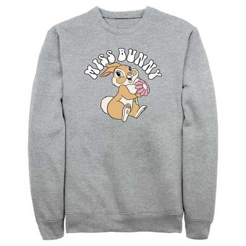 Men's Bambi Miss Bunny Sweatshirt - Athletic Heather - Small : Target