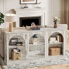 Lantine Farmhouse Console Table, 63-Inch Long Entryway Table with 3 Tier Storage, Wooden Sofa Table Behind The Couch for Living Room - 4 of 4