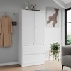 Mlezan Drawer File Cabinet: Metal Storage with Adjustable Shelves and Lock. Fits Legal/Letter/A4/F4 Files, Ideal for Home or Office Organization. - 4 of 4