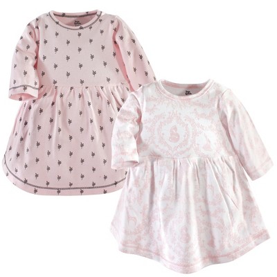 Yoga Sprout Baby And Toddler Girl Cotton Long-sleeve Dresses 2pk, Lace ...