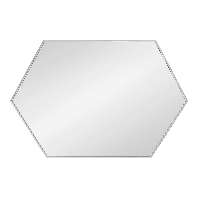 24.7&#34; x 36.7&#34; Rhodes Hexagon Wall Mirror Silver - Kate &#38; Laurel All Things Decor, 3 of 8