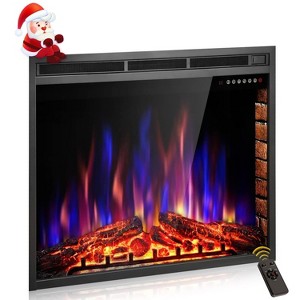 R.W.FLAME Electric Fireplace Insert, Freestanding & Recessed Electric Stove Heater, Adjustable Flame with Burning Fireplace Logs Touch Screen - 1 of 4
