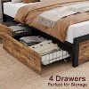 Queen Bed Frame, Metal Bed Frame with Stylish Headboard and Footboard, Heavy Duty Platform Bed Frame with Under Bed Storage, All-Metal Support System - 4 of 4