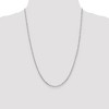 Black Bow Jewelry 2.25mm, 14k White Gold, Flat Figaro Chain Necklace - 2 of 4
