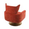 APRILSOUL Classic Mid-Century 360-degree Swivel Accent Chair, White Teddy Fabric - 2 of 4