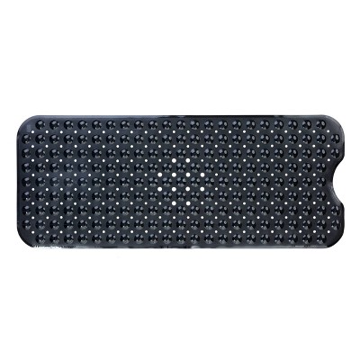 Xl Non-slip Bathtub Mat With Drain Holes Aqua - Slipx Solutions