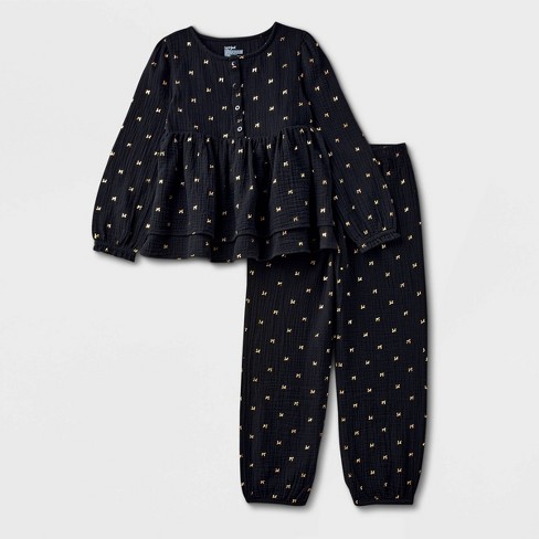 Girls' Dot Leggings - Cat & Jack™ Black : Target