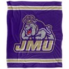 James Madison University Primary Logo Silky Touch Blanket White 50x60 - 2 of 4