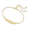Ross-Simons Italian 3.5-8mm 18kt Gold Over Sterling Graduated Bead Bolo Bracelet Size - 3 of 4