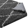 Modway Toryn 5x8 Area Rug – Diamond Lattice Shag Rug in Neutral Tones, Plush Soft Texture - 4 of 4