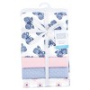 Hudson Baby Baby Girls Cotton Flannel Receiving Blankets 4pk, Beautiful Butterfly, One Size - 2 of 4