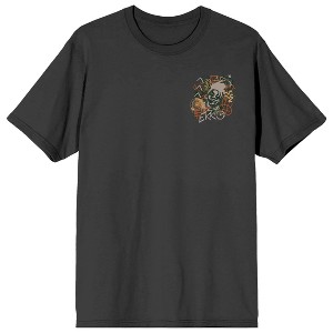 League Of Legends Arcane Ekko Graffiti Doodles Adult Charcoal Crew Neck Short Sleeve T-shirt - 1 of 4