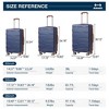 GustoWave 3 Piece Hardshell Luggage Set Expandable (20''/24''/28''), Lightweight Hardside Suitcase Set with TSA Locks, Double Spinner Wheels - 2 of 4