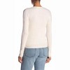 Women's Faux Wrap Ribbed Knit Surplice V Neck Sweater - Elodie - 2 of 2
