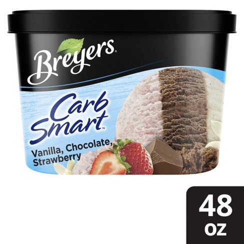 Breyers Carb Smart Vanilla + Chocolate + Strawberry Frozen Dairy ...